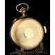 Antique 18K Gold Pocket Watch. Minute Repeater. Chronograph. Switzerland, Circa 1910