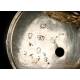 Antique Verge Fusee Tarts Pocket Watch, Double Silver Case. England, 1790