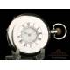 Antiguo Reloj de Bolsillo Waltham en Plata Maciza. USA-Inglaterra, 1924