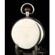 Antique Solid Silver Waltham Pocket Watch. USA-England, 1924