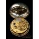 Antique Wikelmann Verge-Fusee Pocket Watch. Silver Double Case. London, England, 1784