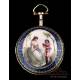 Antique Verge-Fusee Pocket Watch with Leton Enamel. France, Circa 1800