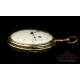 Antique Verge-Fusee Pocket Watch with Leton Enamel. France, Circa 1800