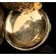 Antique Verge-Fusee Pocket Watch with Leton Enamel. France, Circa 1800