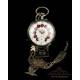 Antiguo Reloj de Bolsillo de Plata. 76 mm Diámetro. Suiza-Alemania, Circa 1900