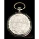 Antique Solid Silver Pocket Watch. 76 mm Diameter. Switzerland-Germany, Circa 1900