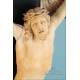 Antique Ivory Christ with Silver Appliqués. 19th Century. With CITES