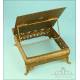 Antique Gilt-Metal Bookstand with Enamels. France, 19th Century