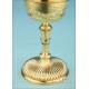 Exceptional Antique Gilt-Silver Ciborium with Precious Stones. France, 19th Century
