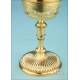 Exceptional Antique Gilt-Silver Ciborium with Precious Stones. France, 19th Century