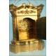 Large Bronze Tabernacle with Gilt Wooden Pedestal. 37.8 in. Circa 1950