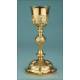 Antique Gilt-Silver Chalice and Paten Set. 100% Silver. France, Circa 1900