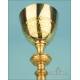 Gorgeous Antique Neo-Gothic Chalice with Silver Medallions. France and Belgium, 1910