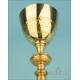 Gorgeous Antique Neo-Gothic Chalice with Silver Medallions. France and Belgium, 1910