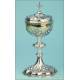Spectacular Antique Solid-Silver Ciborium. Léon Kaeppler. France, Circa 1890