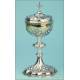 Spectacular Antique Solid-Silver Ciborium. Léon Kaeppler. France, Circa 1890