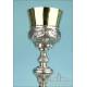 Antique Spanish Solid-Silver Chalice. 18th Century. Spanish, Circa 1780