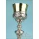 Antique Spanish Solid-Silver Chalice. 18th Century. Spanish, Circa 1780