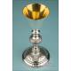 Antique Solid-Silver Chalice and Paten Set. France, 19th Century
