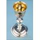 Antique Silver Chalice with Silver Paten. Paris, France, 1818-1838