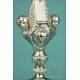 Gran Custodia Antigua en Plata. 100% Plata. 70 cm. Francia, S. XIX