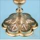 Antique Ciborium Made of 100% Two-Colored Solid Silver. France, 19th Century