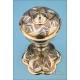 Antique Ciborium Made of 100% Two-Colored Solid Silver. France, 19th Century