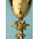 Antique Gilt-Silver Chalice with Silver Medallions. France, Circa 1900