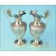 Antique Liturgical Cruet Set. 100% Silver. France, 19th Century