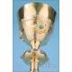 Gorgeous Antique Gilt-Silver Chalice. Papal Symbols. France, 19th Century