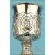 Striking Antique Spanish Silver Chalice. Carreras. Barcelona, Spain, Circa 1840