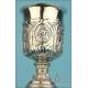 Striking Antique Spanish Silver Chalice. Carreras. Barcelona, Spain, Circa 1840