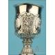 Striking Antique Spanish Silver Chalice. Carreras. Barcelona, Spain, Circa 1840