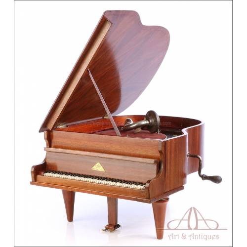 Antique Standard Mélodie Piano-Shaped Phonograph. France, Circa 1930
