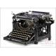 Very Rare Antique Underwood 5 Typewriter with Cyrillic Keyboard. USA, 1914