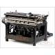 Very Rare Antique Underwood 5 Typewriter with Cyrillic Keyboard. USA, 1914