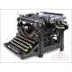 Very Rare Antique Underwood 5 Typewriter with Cyrillic Keyboard. USA, 1914