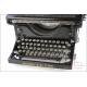 Antique Contin Model C Typewriter. Paris, France, Circa 1935