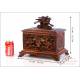 Antique Hand-Carved Humidor or Fountain-Pen Classifier. 19th Century