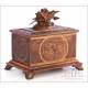 Antique Hand-Carved Humidor or Fountain-Pen Classifier. 19th Century