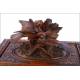 Antique Hand-Carved Humidor or Fountain-Pen Classifier. 19th Century