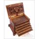 Antique Hand-Carved Humidor or Fountain-Pen Classifier. 19th Century