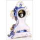 Antique Old Paris Porcelain Clock. France, Circa 1840