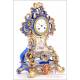 Antique Old Paris Porcelain Clock. France, Circa 1840