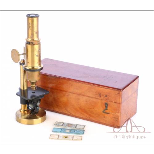 Antique Portable Microscope. Dessau, Germany, Circa 1900