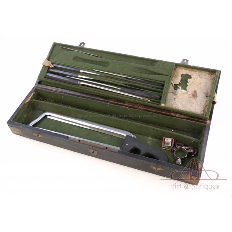 Antique Surgeon's Case with Various Instruments. Circa 1850