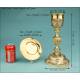 Antique Silver Gilt Chalice with Medallions. France, XIX Century