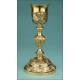 Antique Silver Gilt Chalice with Medallions. France, XIX Century