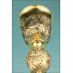 Antique Silver Gilt Chalice with Medallions. France, XIX Century