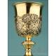 Antique Silver Gilt Chalice with Medallions. France, XIX Century